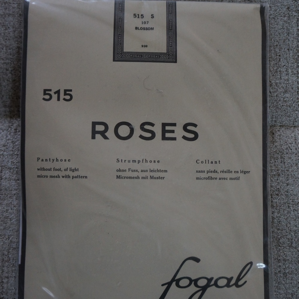 Fogal - Roses, 514 Pantyhose, Blossom, S